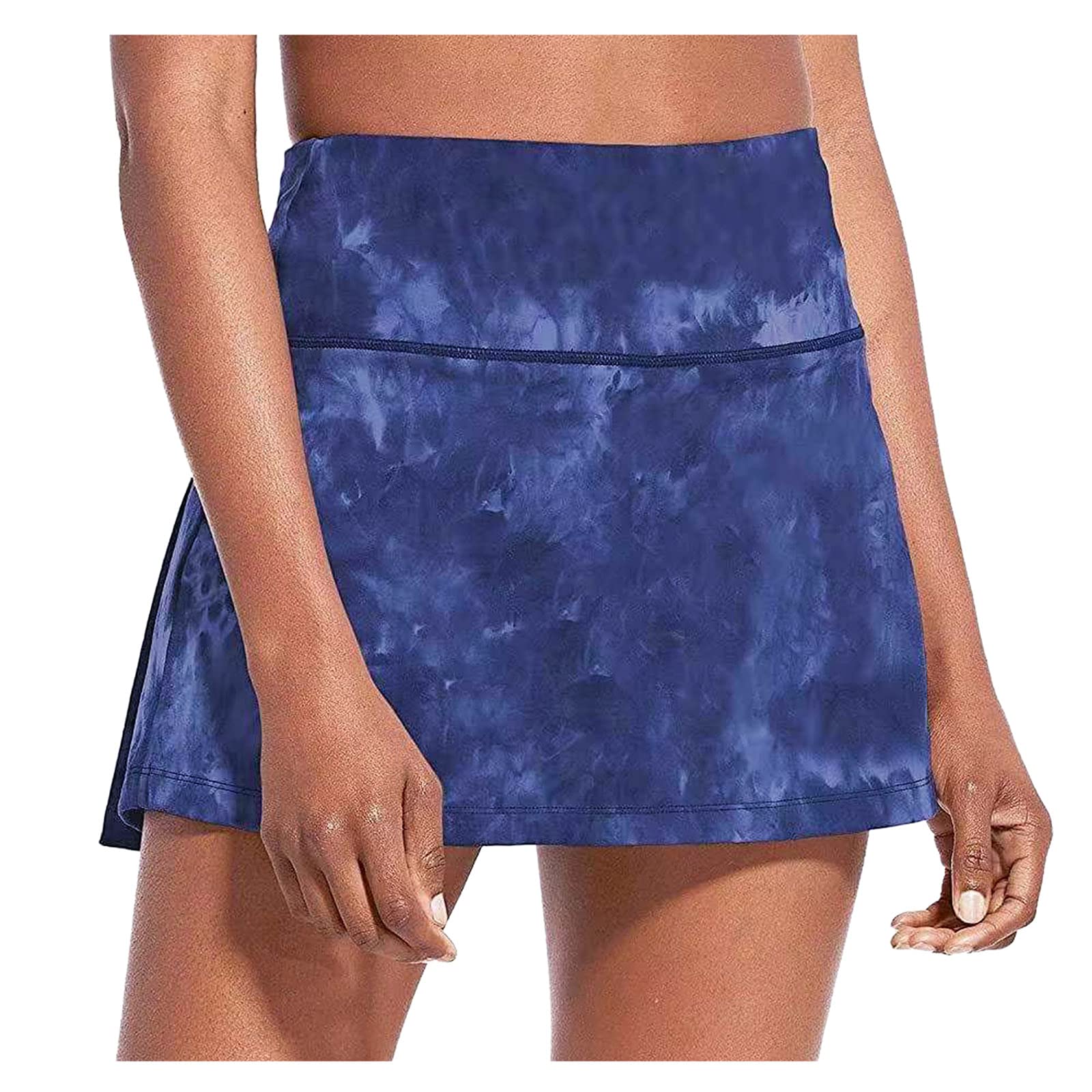 BODOAO Women's 2-in-1 Running & Yoga Shorts - Quick Dry Athletic Shorts with Drawstring Waist & Flowy Hem for Workout, Gym, Fitness & Outdoor Activities