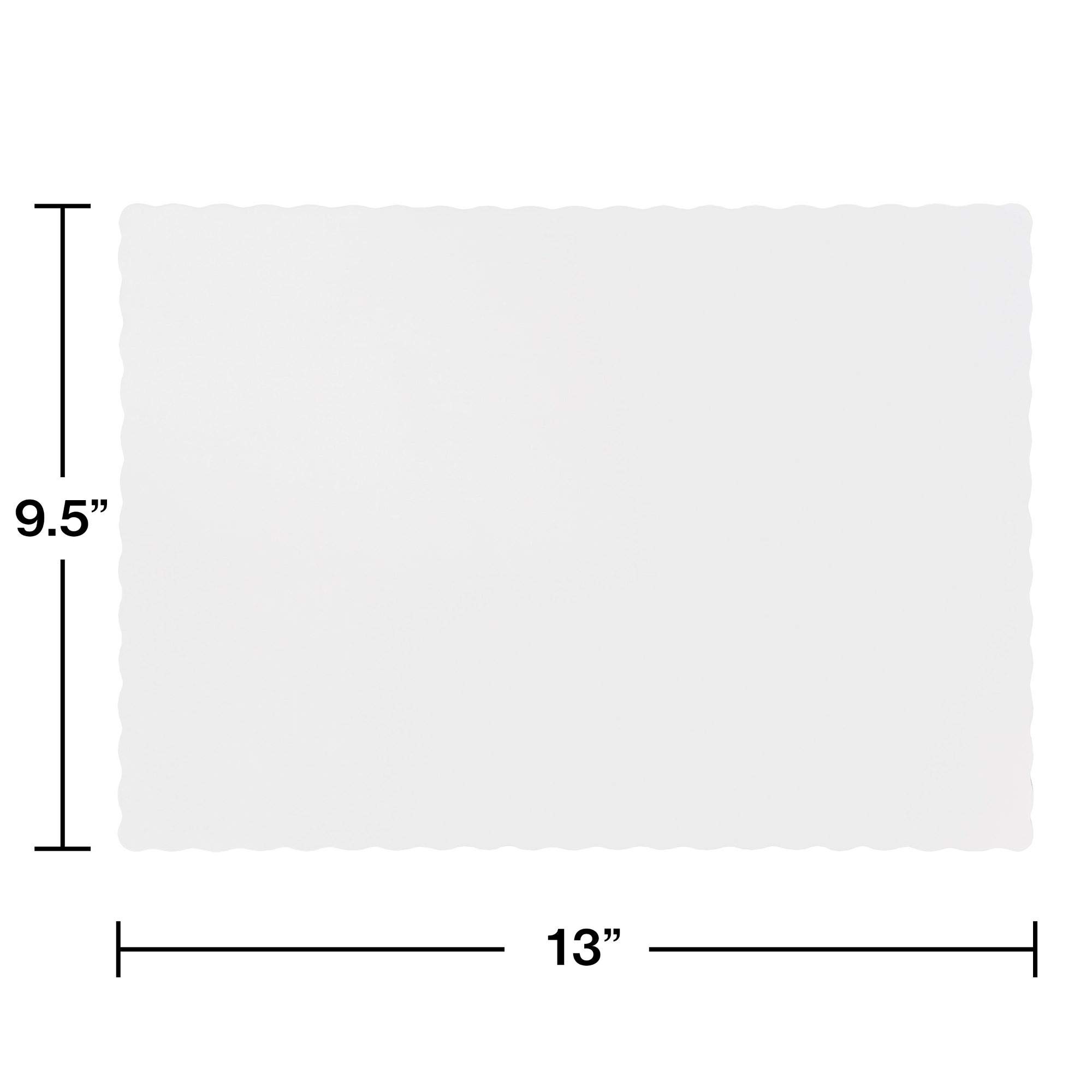600 Pack White Disposable Table Placemats 13.5 Inch - Bulk Party Supplies for Weddings, Restaurants & Family Gatherings