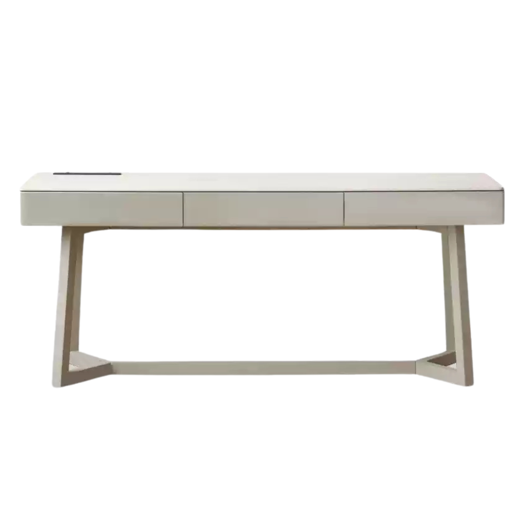 Solid Oak Wood Desk with Drawer - Warm & Elegant Writing Table for Home Office, Study Room or Library - Durable Wooden Workstation for Professionals & Students