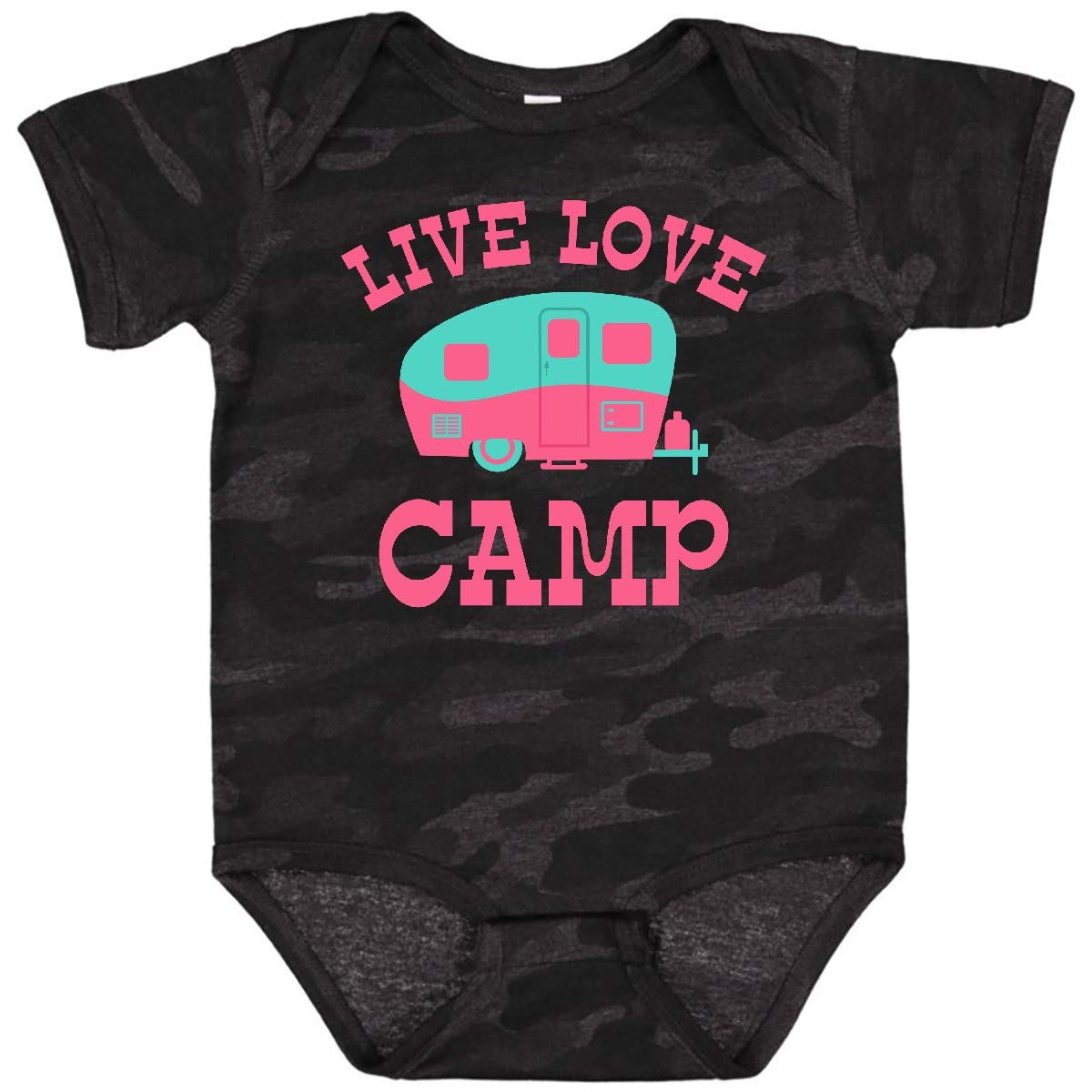 Inktastic Live Love Camp RV Baby Bodysuit - Soft Cotton Infant Onesie for Outdoor Adventures, Camping Trips & Family Travel - Cute RV-Themed Baby Gift