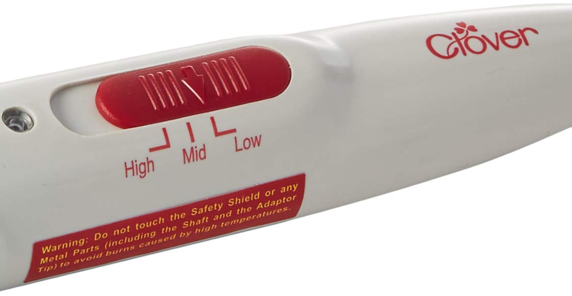 Clover Mini Iron II - 9100 Model with Adapter for Quilting, Sewing & Crafting - Perfect for Fabric Projects & DIY Home Decor