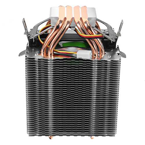 12V DC 3Pin/4Pin 2200RPM CPU Cooling Fan with Heat Sink - Compatible with Intel & AMD Processors - Perfect for PC Gaming, Desktop Computers and Workstation Cooling Systems