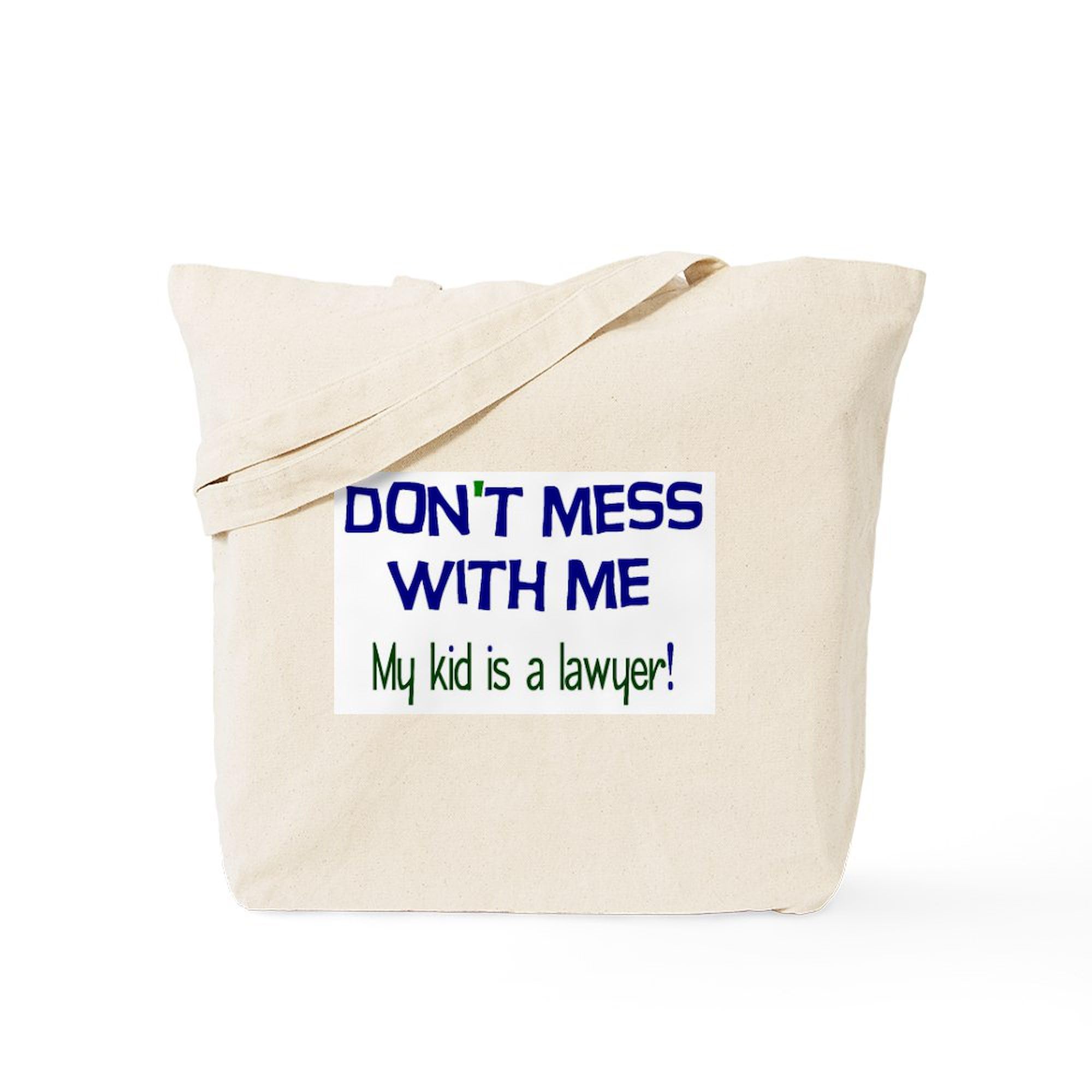 My Kid's A Lawyer Tote Bag - Natural Canvas Reusable Shopping Bag for Work, School & Groceries - Funny Gift for Law Students & Attorneys