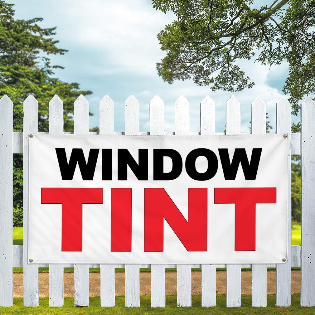 Premium Vinyl Banner - Multiple Sizes (60x144 Inches) | Weatherproof Window Tint for Auto, Car Repair Shops & Outdoor Use | Heavy-Duty with 10 Grommets | Ideal for Automotive, Industrial Yard Signs & Business Advertising