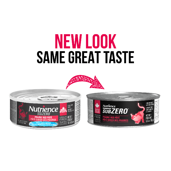 Nutrience SubZero Prairie Red Pate Canned Cat Food - Grain-Free, High-Protein Wet Cat Food for Adult Cats - Perfect for Picky Eaters & Indoor Cats