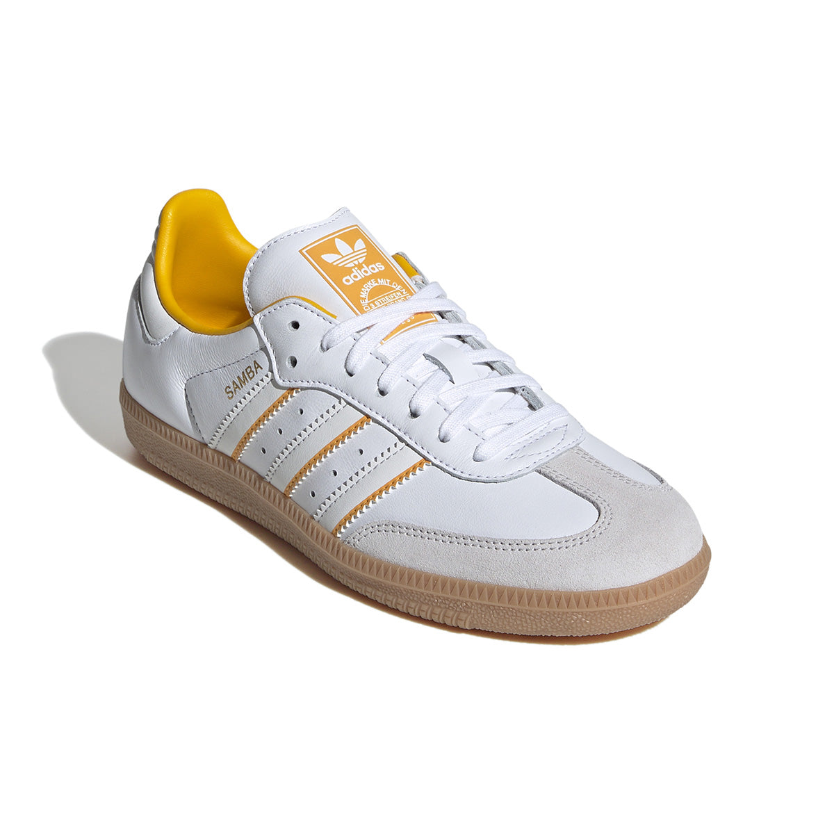 Kids Samba OG Sneakers 'Crystal White Crew Yellow' - Comfortable Lightweight Shoes for Boys & Girls - Perfect for School, Sports, and Everyday Wear