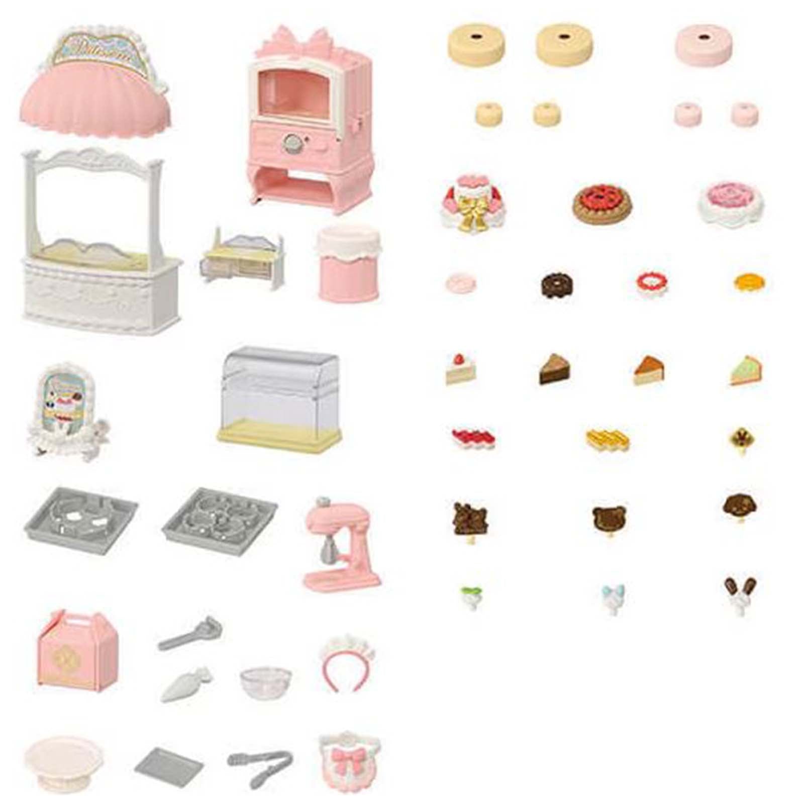 Calico Critters Village Cake Shop Starter Set - Adorable Miniature Toy Bakery for Kids | Perfect for Pretend Play, Birthday Gifts & Collectors