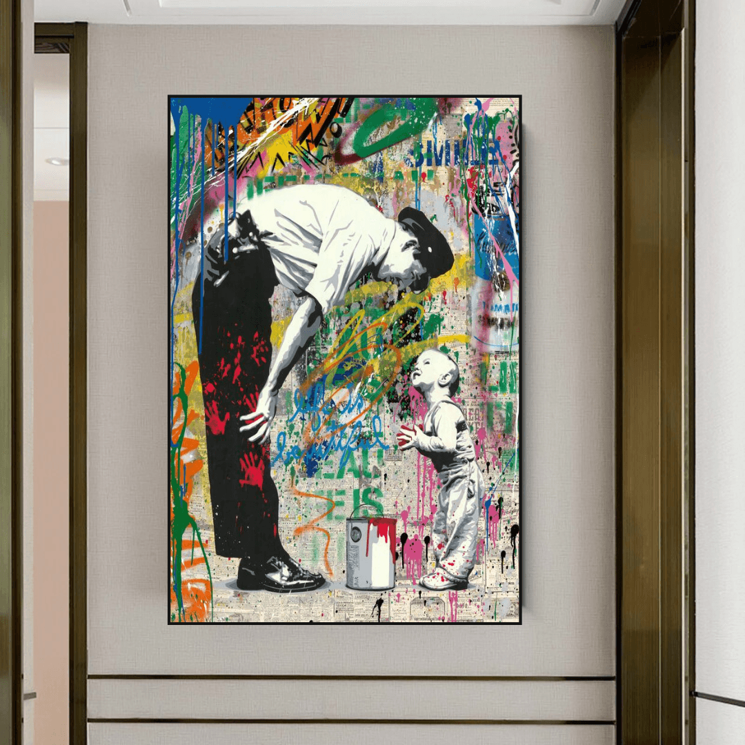 Banksy Life is Beautiful Poster - Powerful Street Art Statement for Home & Office Decor | Inspirational Wall Art for Living Room, Bedroom or Studio