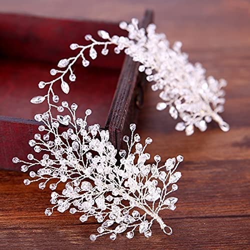XIXIDIAN Elegant Rhinestone Crystal Bridal Headpiece – Wedding Hair Accessories for Women, Perfect for Banquets, Proms, and Special Occasions