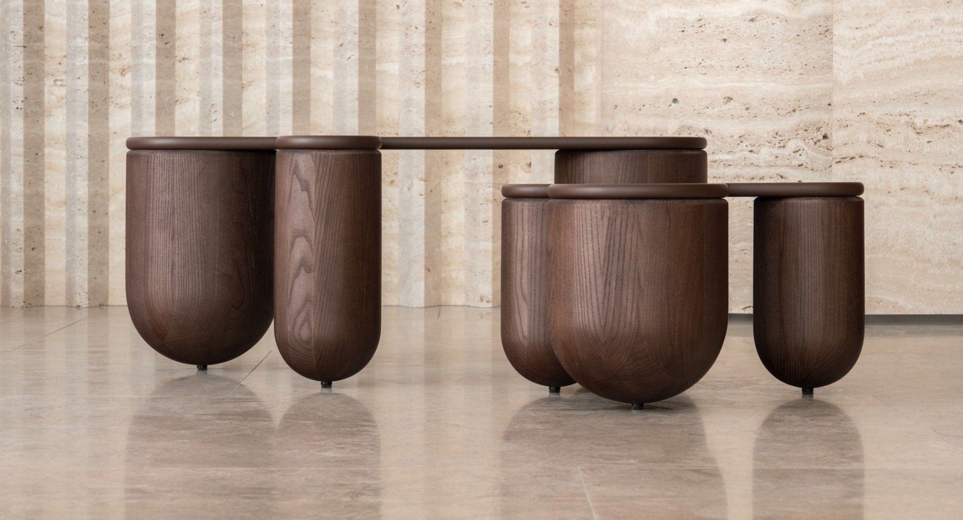 Noom Hello Coffee Table 3 - Modern Side Table for Living Room, Bedroom & Office - Compact End Table with Storage Shelf