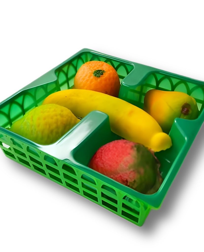 Marzipan Fruit Baskets - 2 Pack, 4 oz for Gifts & Desserts
