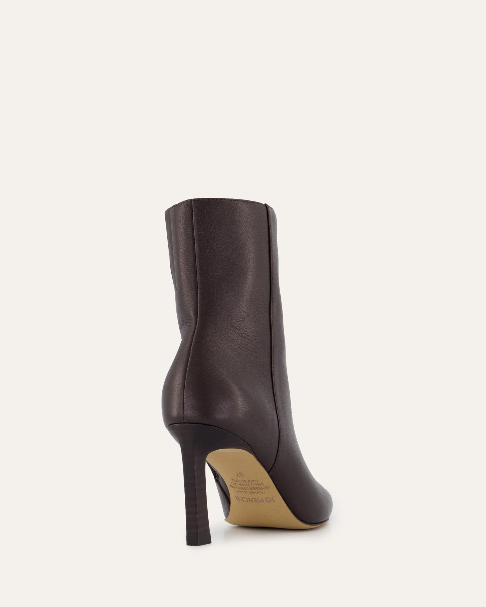 NESSIE Women's Mid Ankle Boots Bitter Chocolate Leather - Stylish & Comfortable for Fall, Winter & Everyday Wear