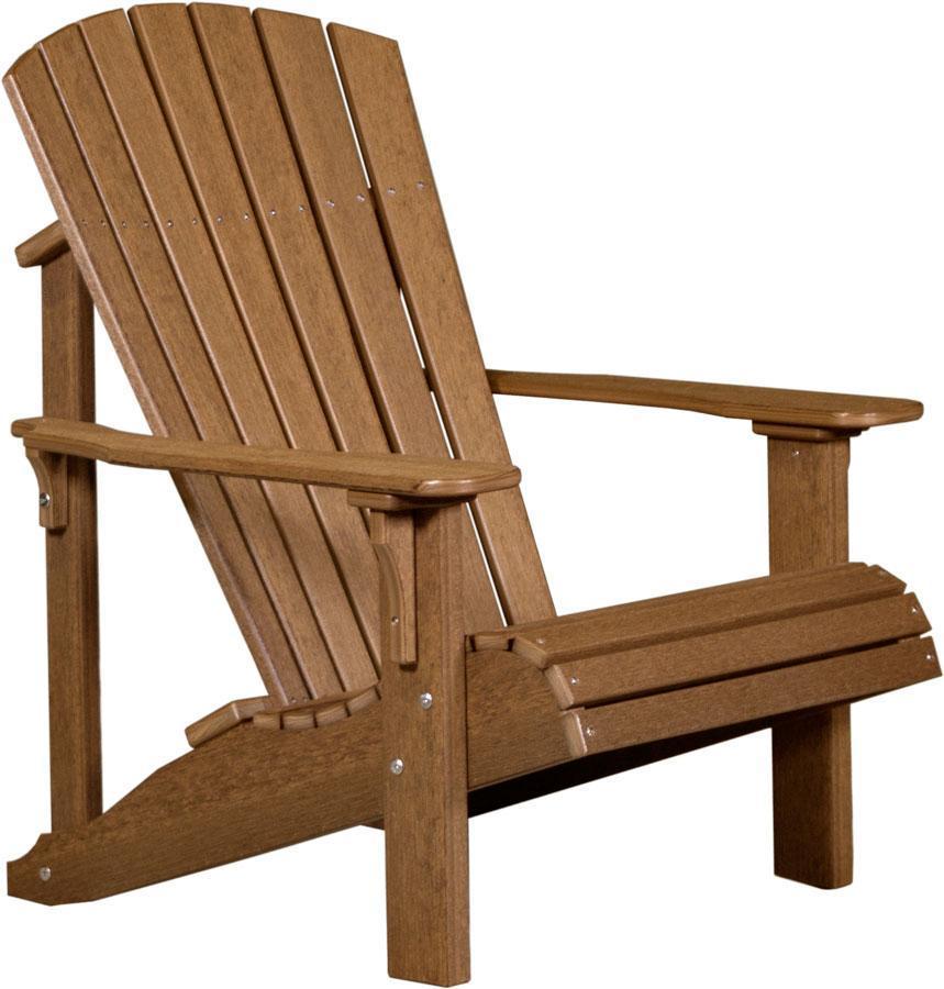 Premium Recycled Plastic Adirondack Chair - Antique Mahogany Finish, Weather-Resistant Outdoor Patio Furniture for Garden, Poolside & Deck Relaxation