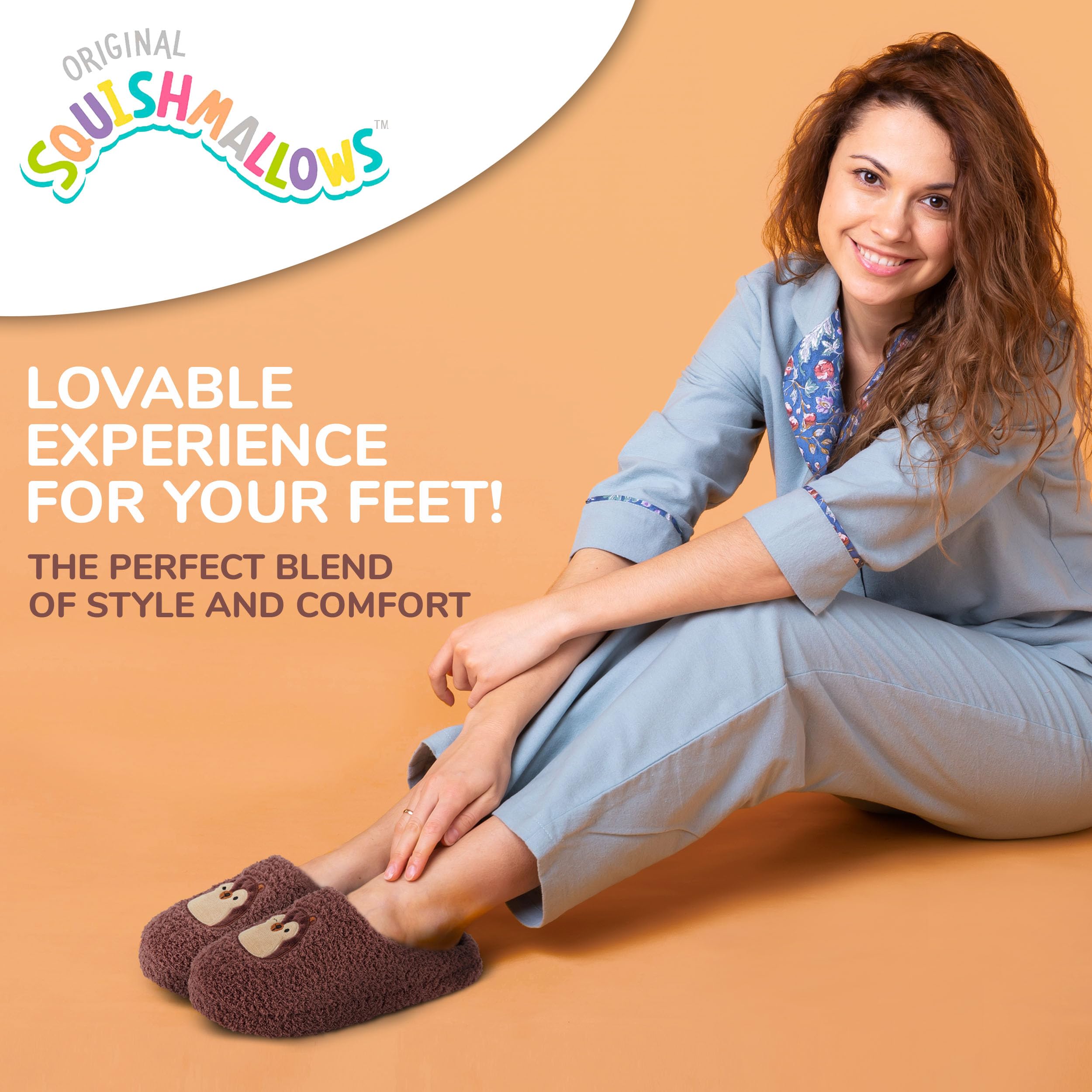 Soft & Cozy Squishmallows Fuzzy House Slippers for Women & Kids - Extra Plush Indoor/Outdoor Slip-On Slippers - Perfect Gift for Christmas, Birthday & Relaxing at Home