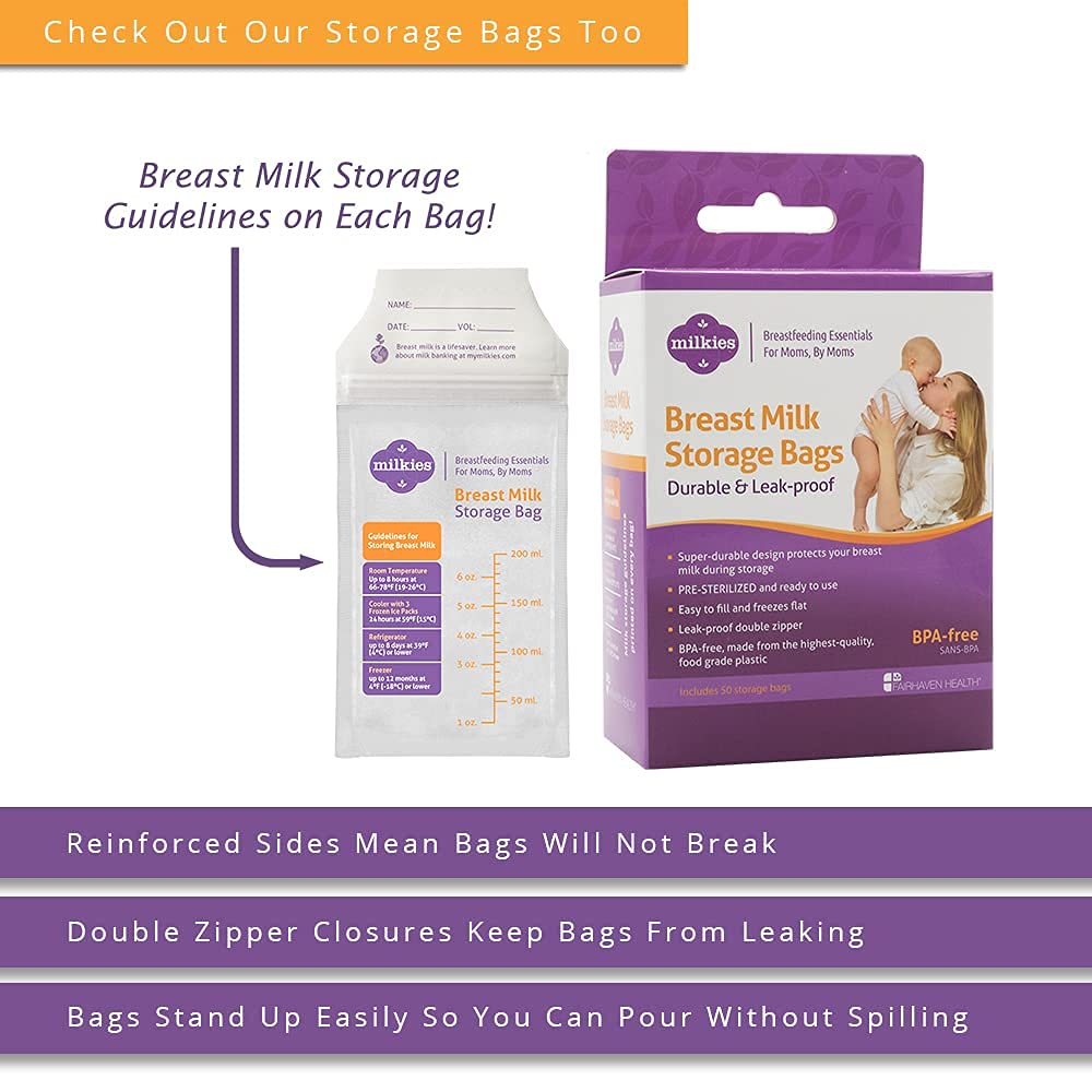 Fairhaven Health Milk Tray with Lid - BPA Free Breastmilk Storage Containers, 1oz Sticks (Set of 2) | Reusable Silicone-Free Freezer Organizer for Breast Milk & Baby Food | Perfect for Busy Moms & Breastfeeding Organization
