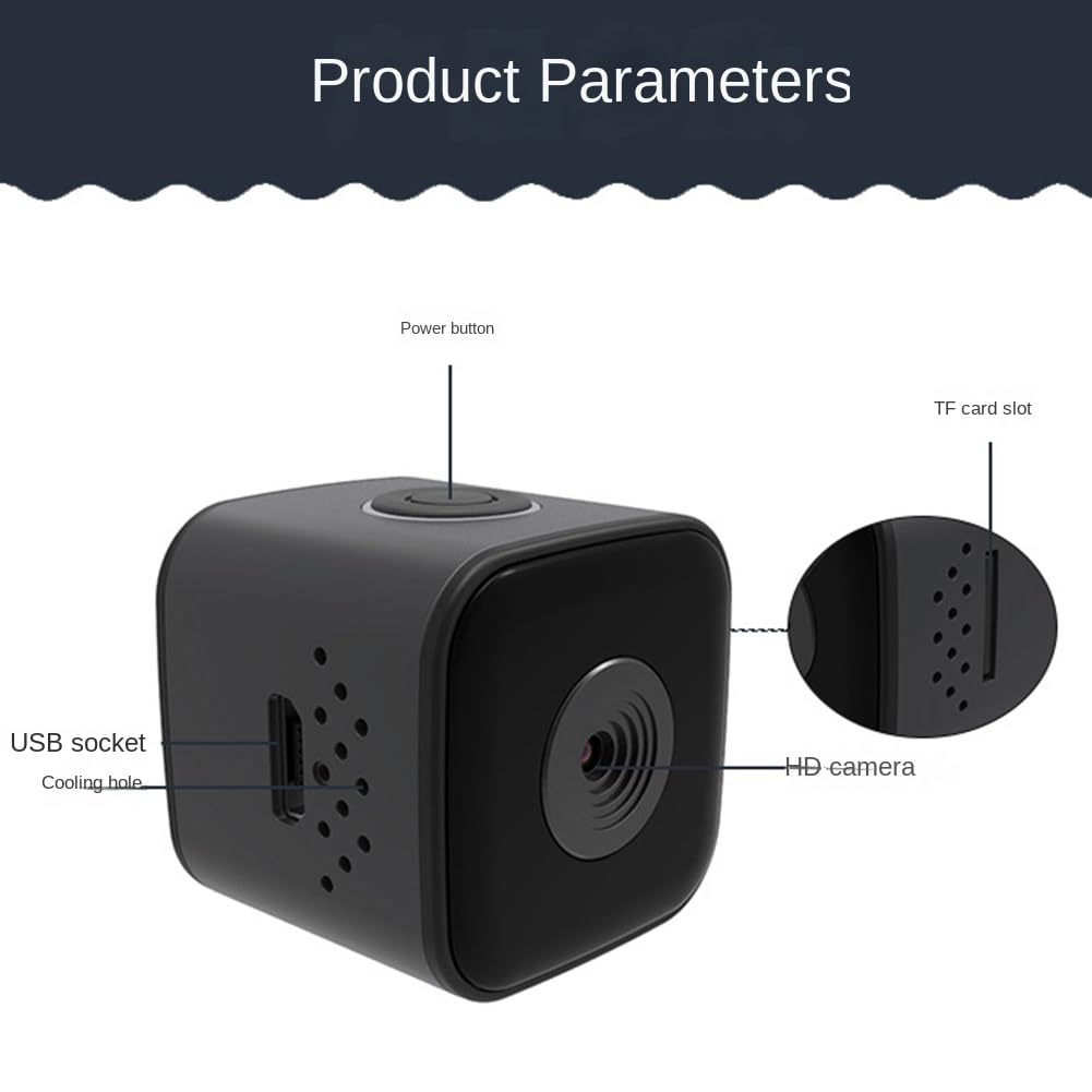 KGDSFG Mini Sports Camera 1080P FHD Waterproof Action Camera - 30M Underwater, Cycling, Diving, Outdoor Adventures - Perfect for Extreme Sports, Travel Vlogging & Underwater Photography
