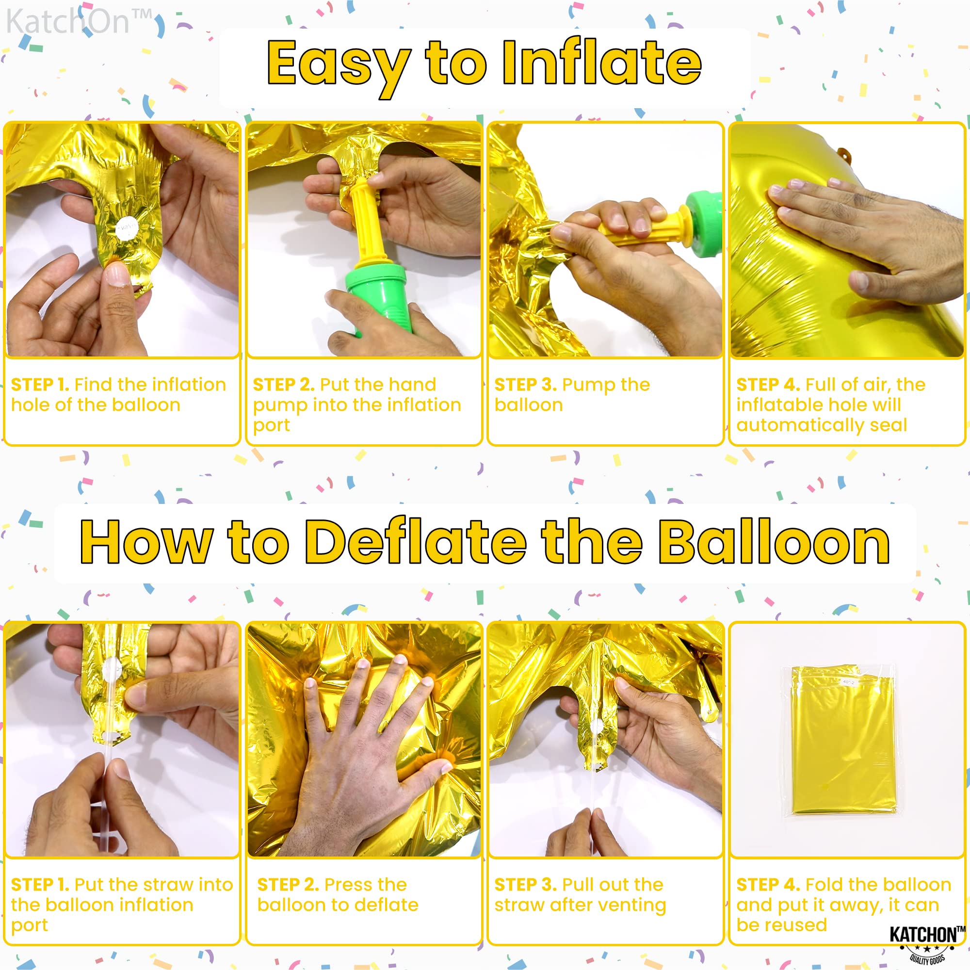 KatchOn Gold 21 Balloon Numbers - 40 Inch Large Foil Balloons for 21st Birthday Party Decorations | Elegant Gold Number Balloons for Women's Milestone Celebration | Perfect for Birthday Backdrops, Photo Booths & Anniversary Decor