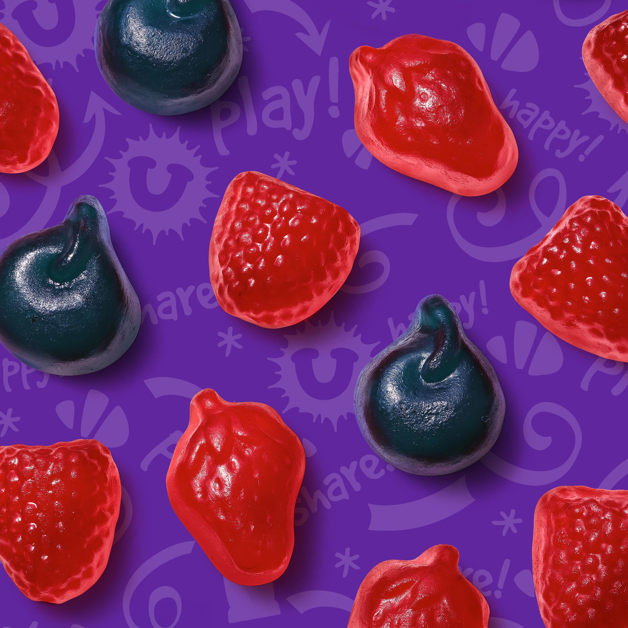 Funables Mixed Berry Flavored Fruit Snacks - 40 Count (32 oz) | Healthy Kids Snacks for Lunch Boxes, School, Travel & On-the-Go