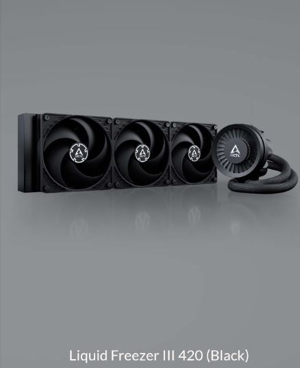 Arctic Freezer III 420mm AIO Liquid CPU Cooler - High Performance Water Cooling System for PC Gaming & Overclocking - Perfect for High-End Gaming Rigs, Workstations, and Content Creation PCs