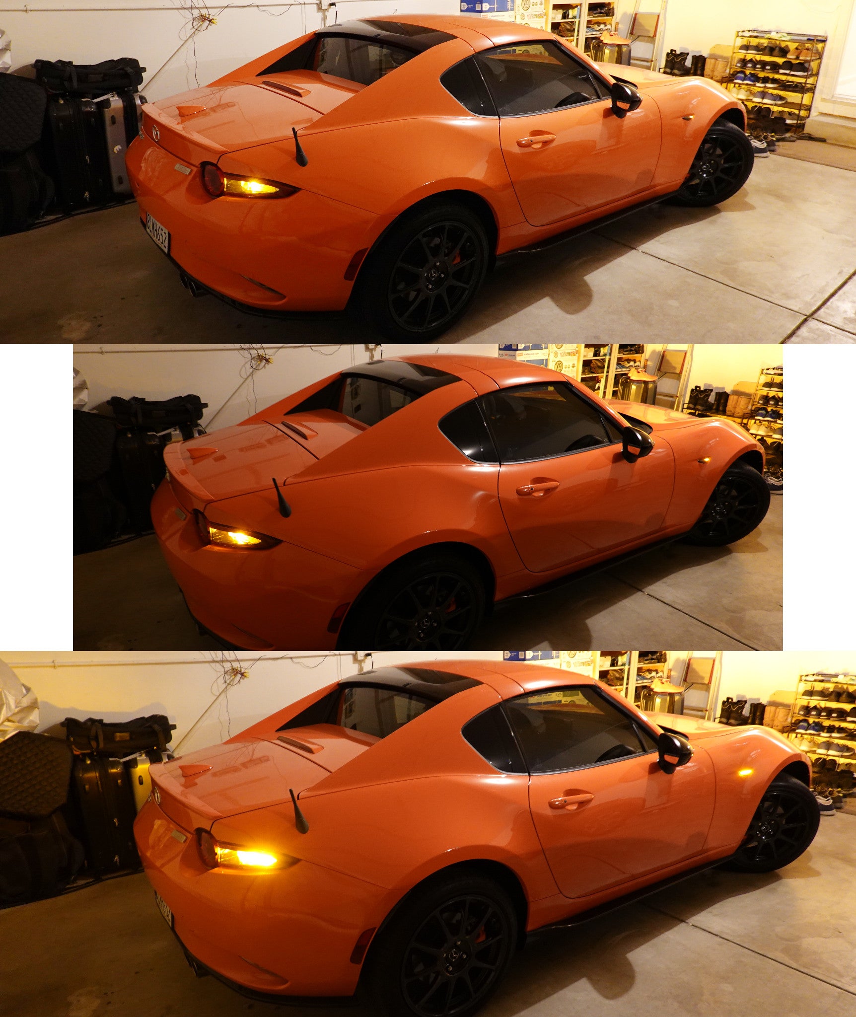 Clear Lens Sequential Amber LED Front Side Marker Light Kit for Mazda MX-5 & RX-8 - Upgrade Your Car's Style & Safety (Perfect for Night Driving & Custom Builds)
