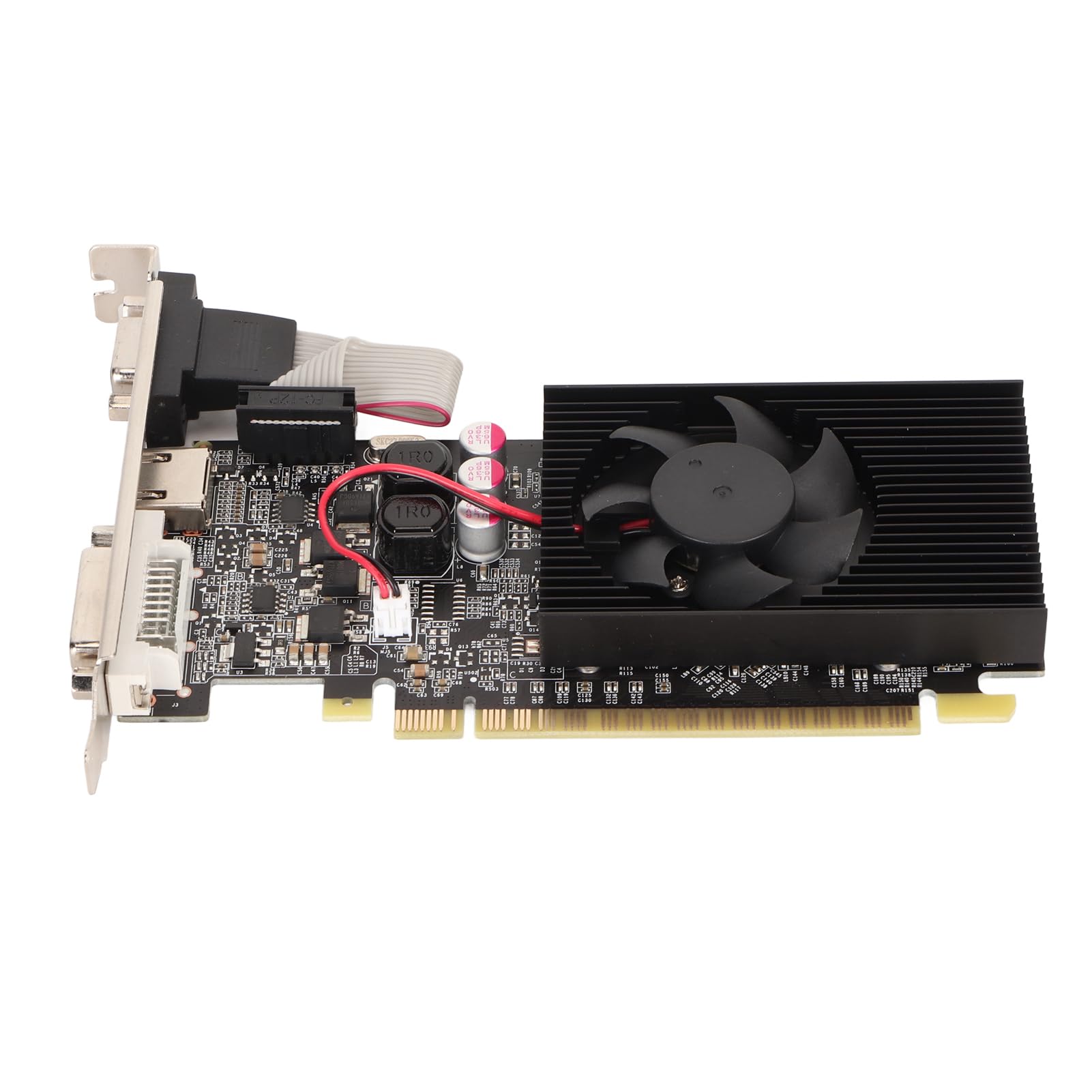NVIDIA GT210 1GB DDR3 64-bit Graphics Card with Cooling Fan - 589MHz Core Clock, HDMI/DVI/VGA Outputs for HD Multimedia - Perfect for Home Theater PCs, Office Workstations & Light Gaming