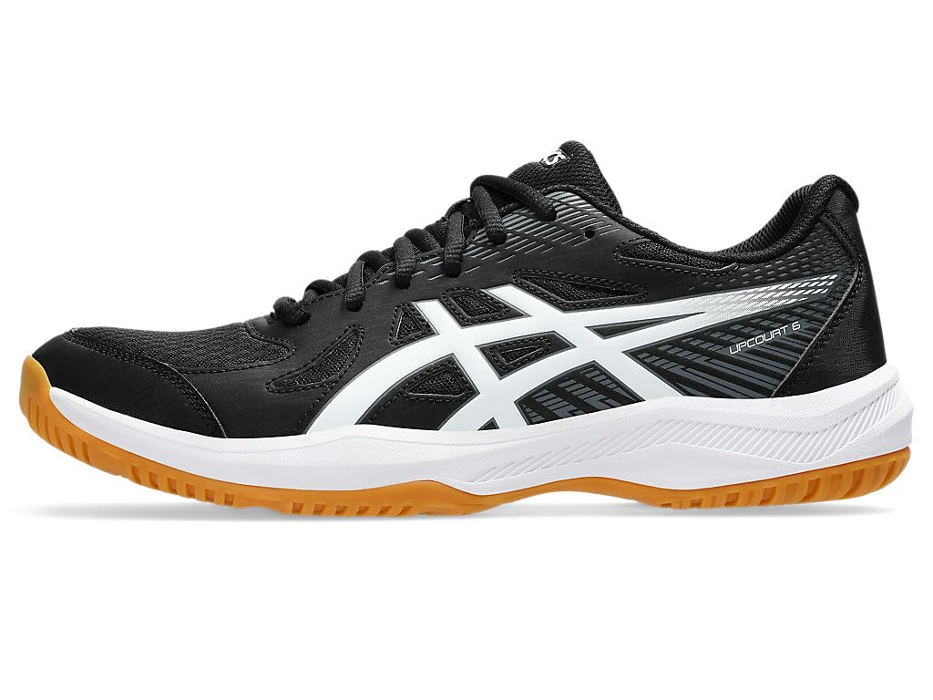 ASICS Men's Upcourt 6 Badminton Shoes - Lightweight Indoor Court Shoes for Badminton, Volleyball & Squash - Non-Marking Rubber Sole for Gym & Sports Training