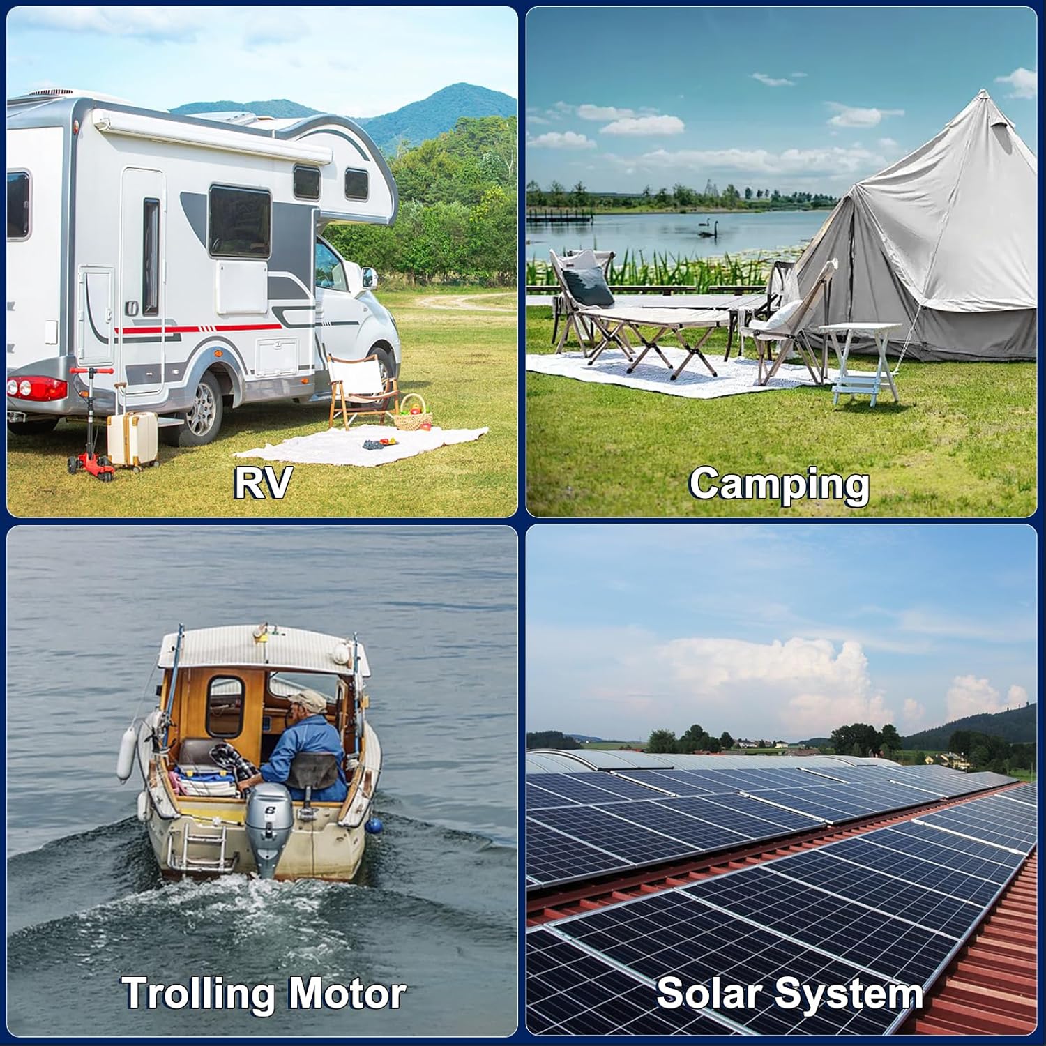 WEIZE 12V 100Ah LiFePO4 Lithium Battery with Bluetooth - Group 31 Deep Cycle Battery for RVs, Boats, Solar Systems & Off-Grid Power Storage