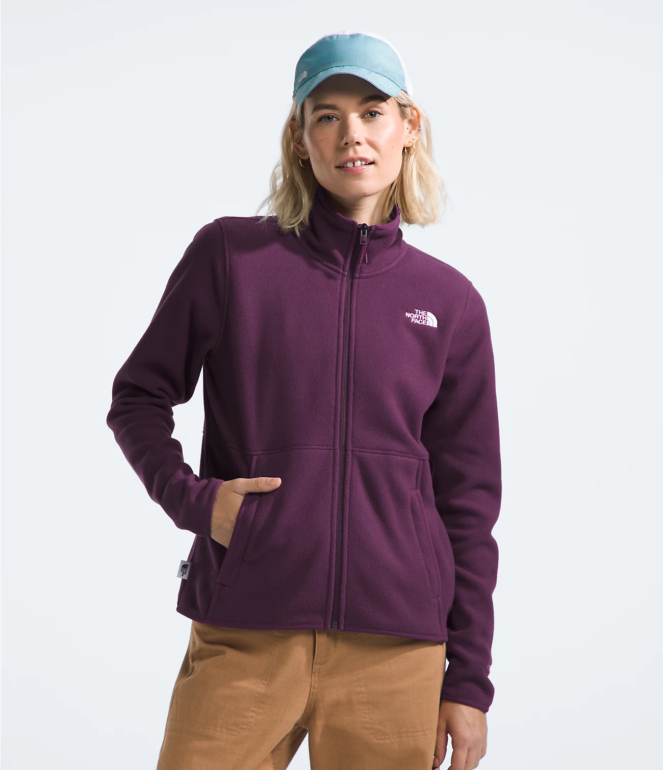 Women's Alpine Polartec® 100 Fleece Jacket - Lightweight Warm Winter Outerwear for Hiking, Camping & Outdoor Activities (NF0A7ZXE)
