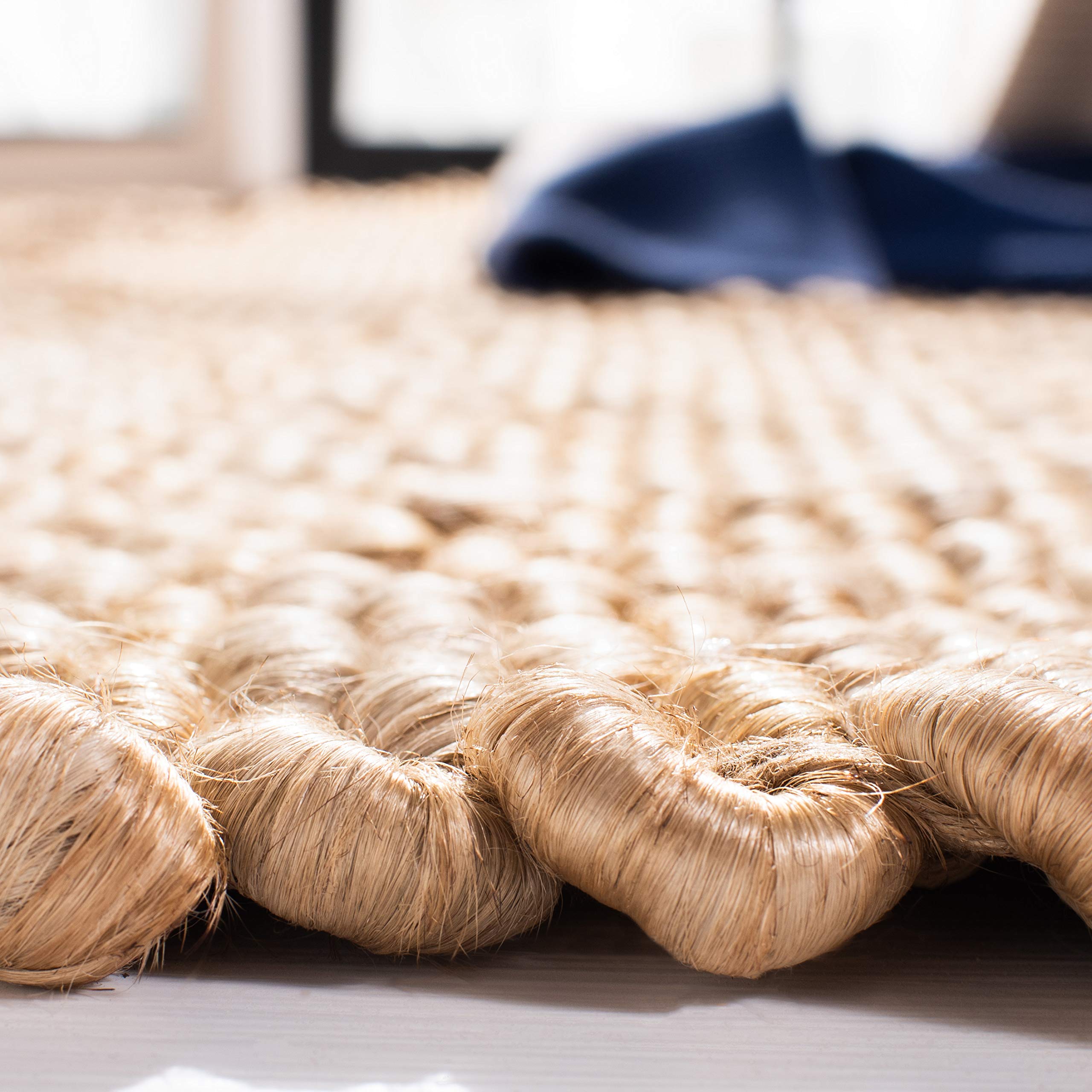 SAFAVIEH Natural Fiber Handmade Jute Area Rug 6x9 Feet - Eco-Friendly Floor Covering for Living Room, Bedroom & High Traffic Areas | Durable & Stylish Home Decor (NF459A)