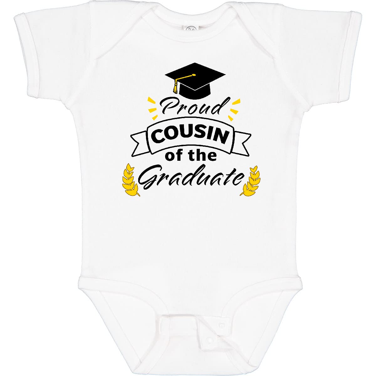 Inktastic Proud Cousin of the Graduate Baby Bodysuit - Cute Family Graduation Gift for Infants & Toddlers - Perfect for Graduation Parties, Photo Shoots & Celebrations