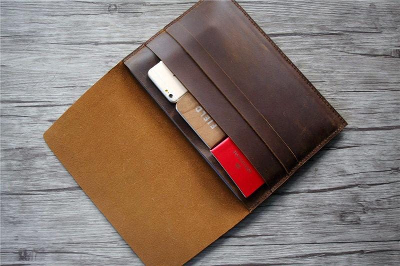 Premium Embossed Leather iPad Cover Sleeve Case - Protective & Stylish for iPad Pro/Air/Mini - Perfect for Work, Travel & Daily Use