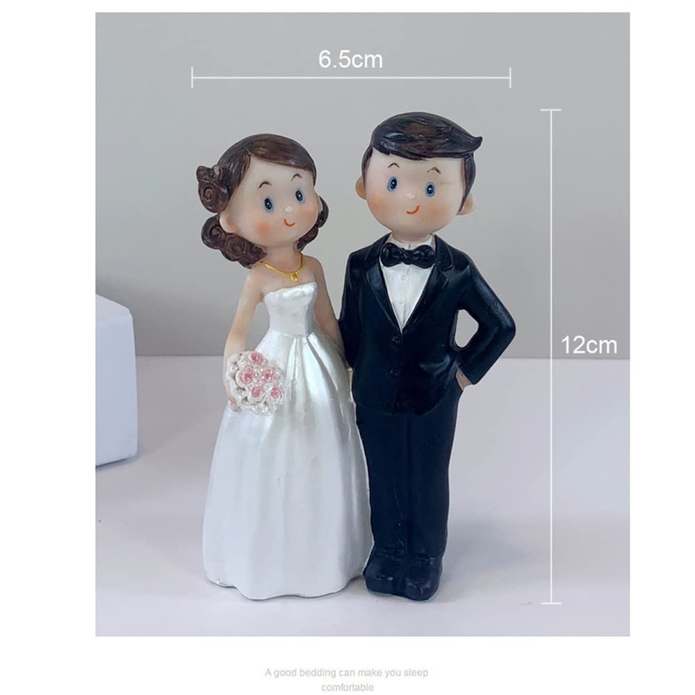 Custom Mr & Mrs Cake Topper - Wedding Couple Dolls, Anime Bride & Groom Cake Decorations, Cute Cartoon Couple Toppers for Anniversary, Engagement & Bridal Showers - Perfect for Wedding Cakes, Cupcakes & Dessert Tables