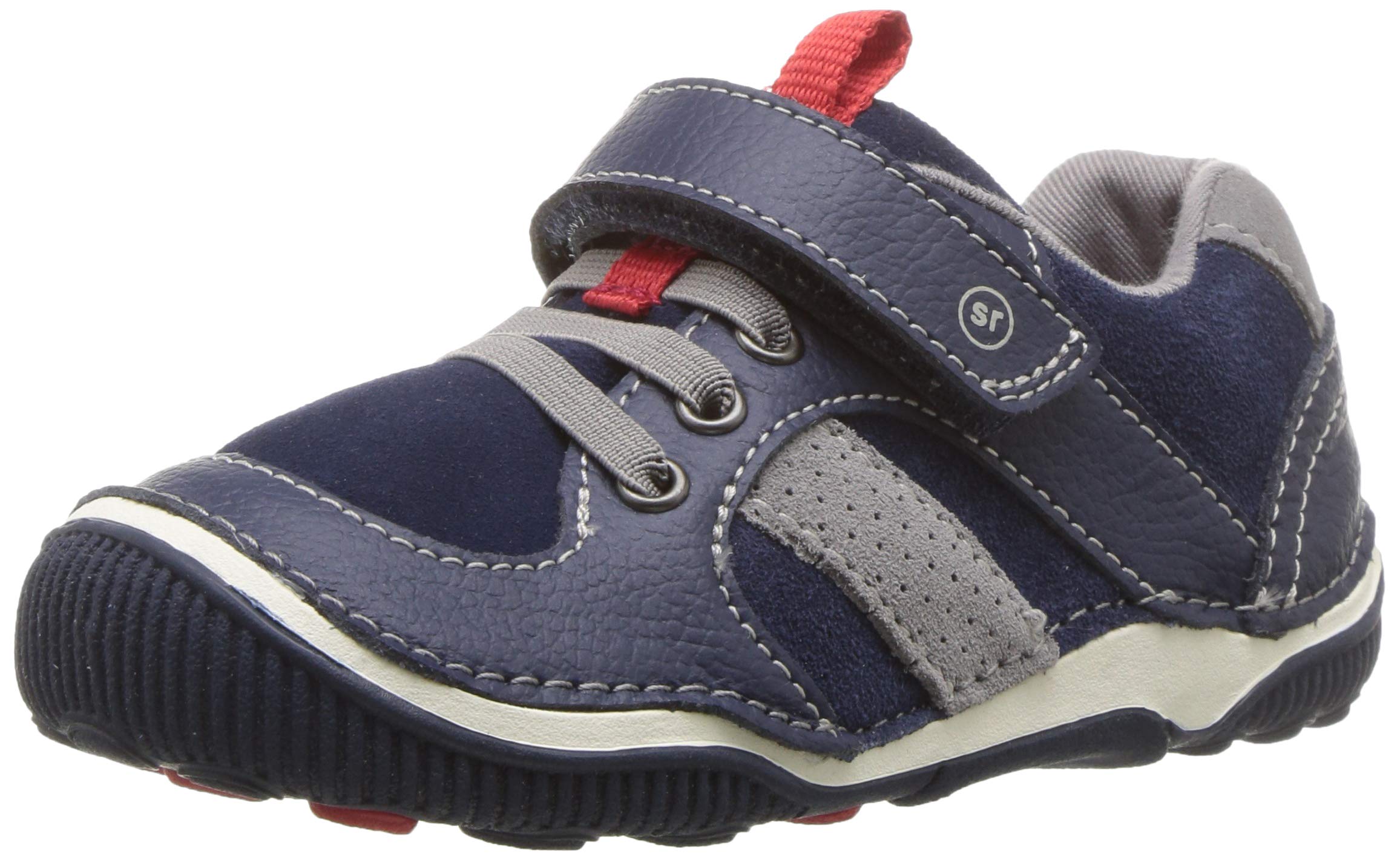 Stride Rite Baby Boys SRT Wes Casual Sneakers - Navy Blue Wide Width (9.5 XW US Toddler) | Comfortable Walking Shoes for Active Toddlers, Playdates & Everyday Wear