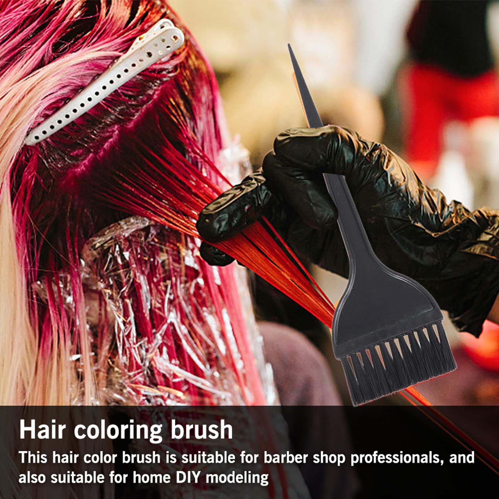 13PCS Professional Hair Dye Kit with Highlights Hat, Cape, Dyeing Brush, Tint Comb, Mixing Bowl, Clips & Gloves - Complete Salon Hair Coloring Tools Set for DIY Home Hair Coloring & Professional Styling
