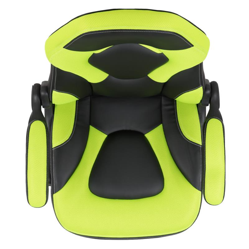 FLASH X10 Gaming Racing Ergonomic Leather Computer Chair - Adjustable Swivel Office Chair with Flip-Up Arms for PC Gaming, Esports & Home Office Workspace