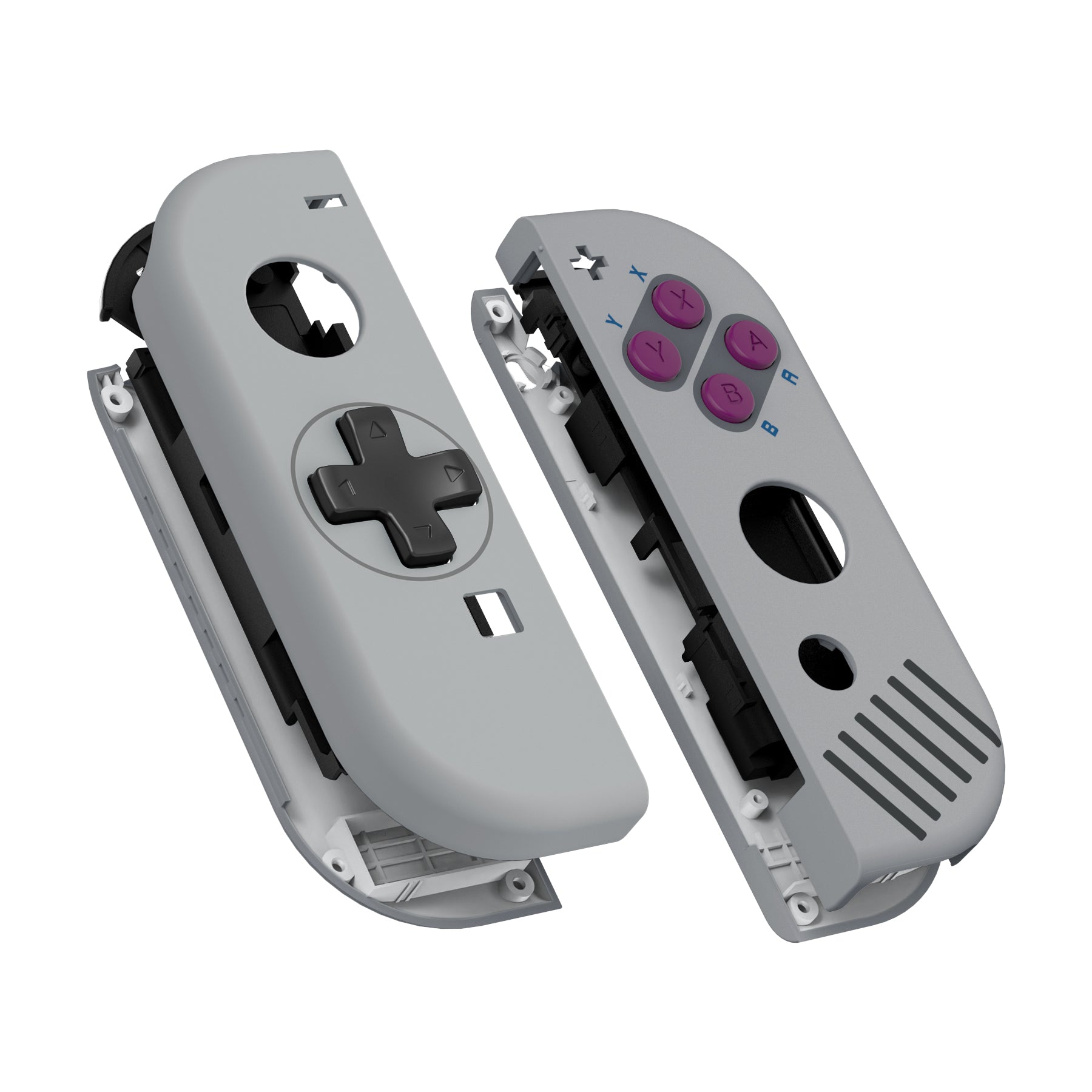 eXtremeRate Classic 1989 Game Boy DMG-01 Style Joy-Con Controller Shell - DIY Replacement Housing with D-Pad & ABXY Buttons for Nintendo Switch & OLED Joy-Con (Console Not Included) | Retro Gaming, Custom Modding, Handheld Console Upgrade