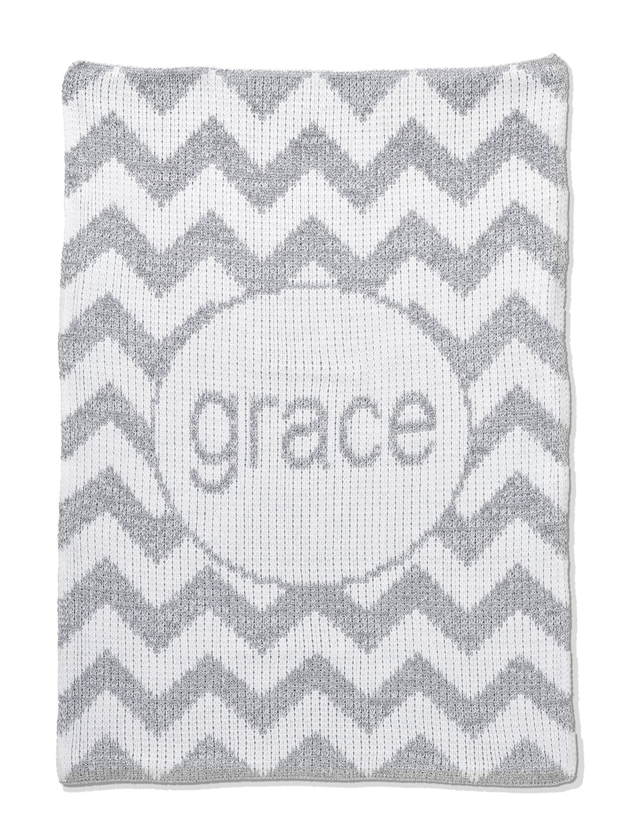 Butterscotch Blankees Metallic Chevron Stroller Blanket - Soft Baby Stroller Cover for Boys & Girls - Perfect for Car Seats, Shopping Trips & Outdoor Adventures