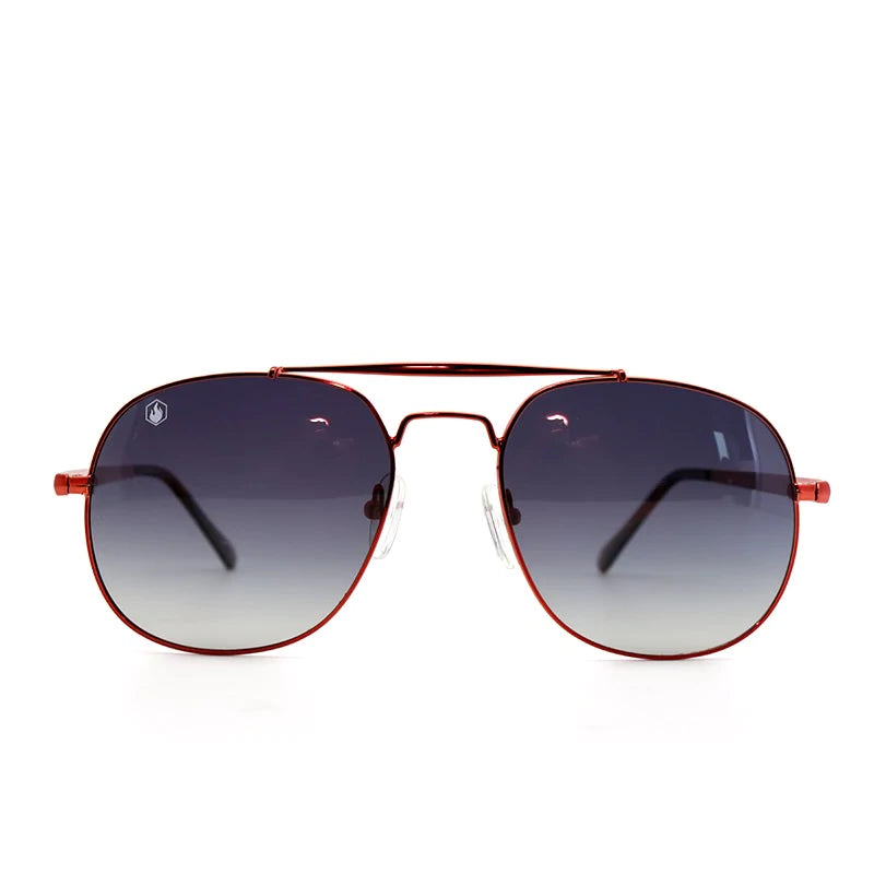 Bonfire Lariat Copper Sunglasses - Polarized UV Protection Aviator Style for Men & Women | Perfect for Beach, Driving, and Outdoor Activities