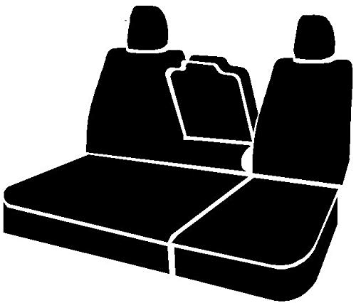 Fia NP92-52 Gray Custom Fit Seat Cover for Rear 40/60 Split Seat - Waterproof Neoprene Material (Black with Gray Center Panel) - Perfect for Trucks, SUVs & Off-Road Vehicles