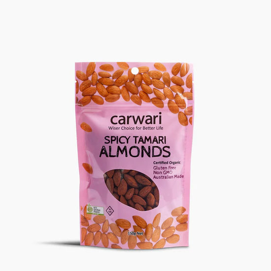 Organic Tamari Roasted Almonds – Gluten-Free, Non-GMO Snack for Healthy Lifestyle | Perfect for On-the-Go, Office Snacks & Vegan Diet