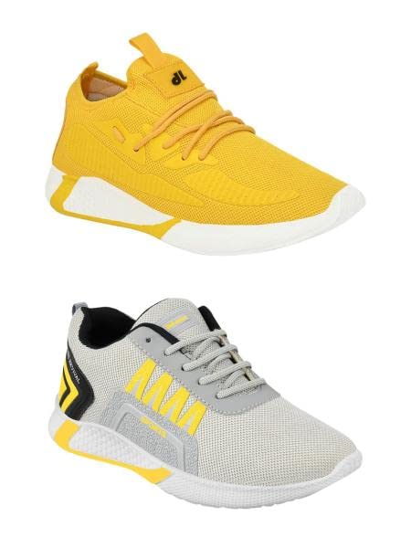 Men's PVC Sports Walking Shoes - Multicolor for Gym & Outdoor