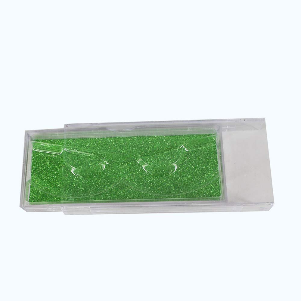 20PCS Green Empty Eyelash Packaging Cases - Wholesale Bulk Lash Boxes for Eyelash Extensions, Storage & Salon Organization - Perfect for Beauty Professionals & Lash Artists