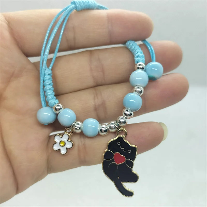 Stylish Animal Cat Bracelet for Girls - Trendy Handmade Jewelry Gift for Cat Lovers | Perfect for Parties, Gifts & Everyday Wear