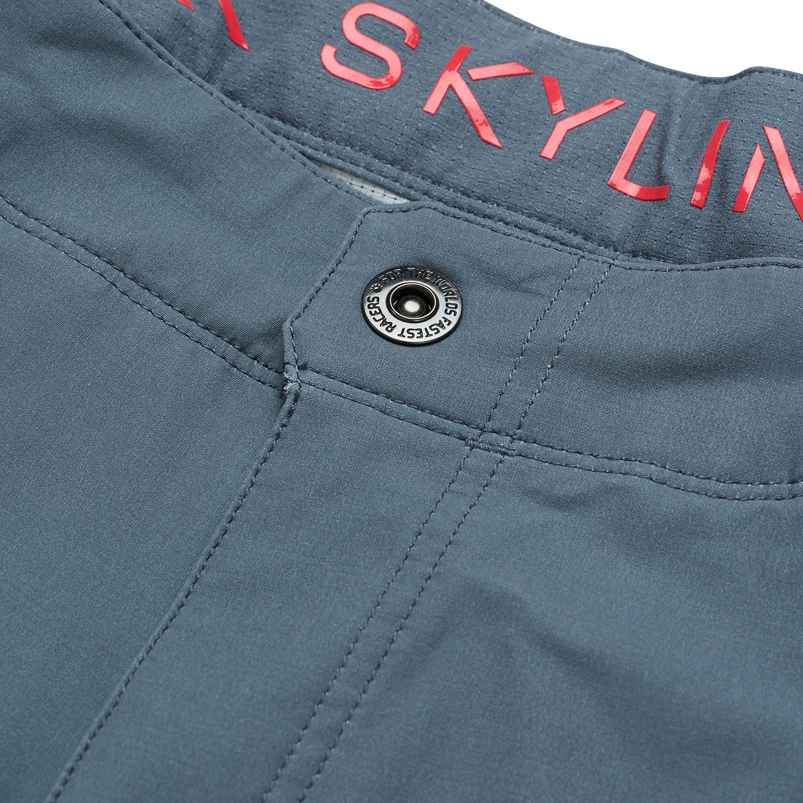 Skyline Short Shell Mono Steel Blue Jacket - Lightweight Waterproof Windbreaker for Outdoor Hiking & Travel