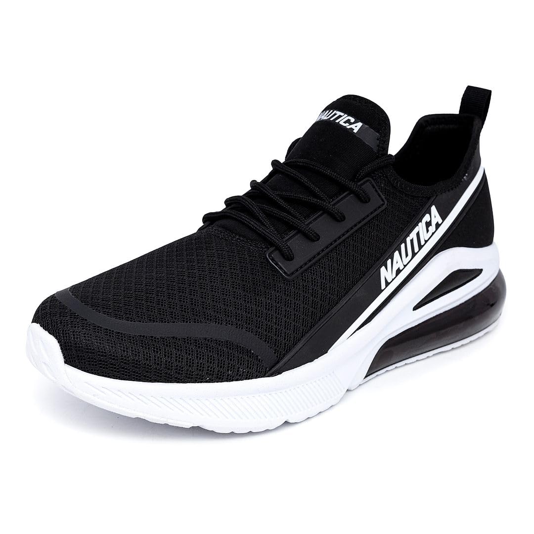 Nautica Men's Air Cushion Running Sneakers - Lightweight Comfortable Athletic Shoes for Walking, Jogging & Gym Workouts - Breathable Lace-Up Training Shoes for Men's Casual Wear & Fitness Activities