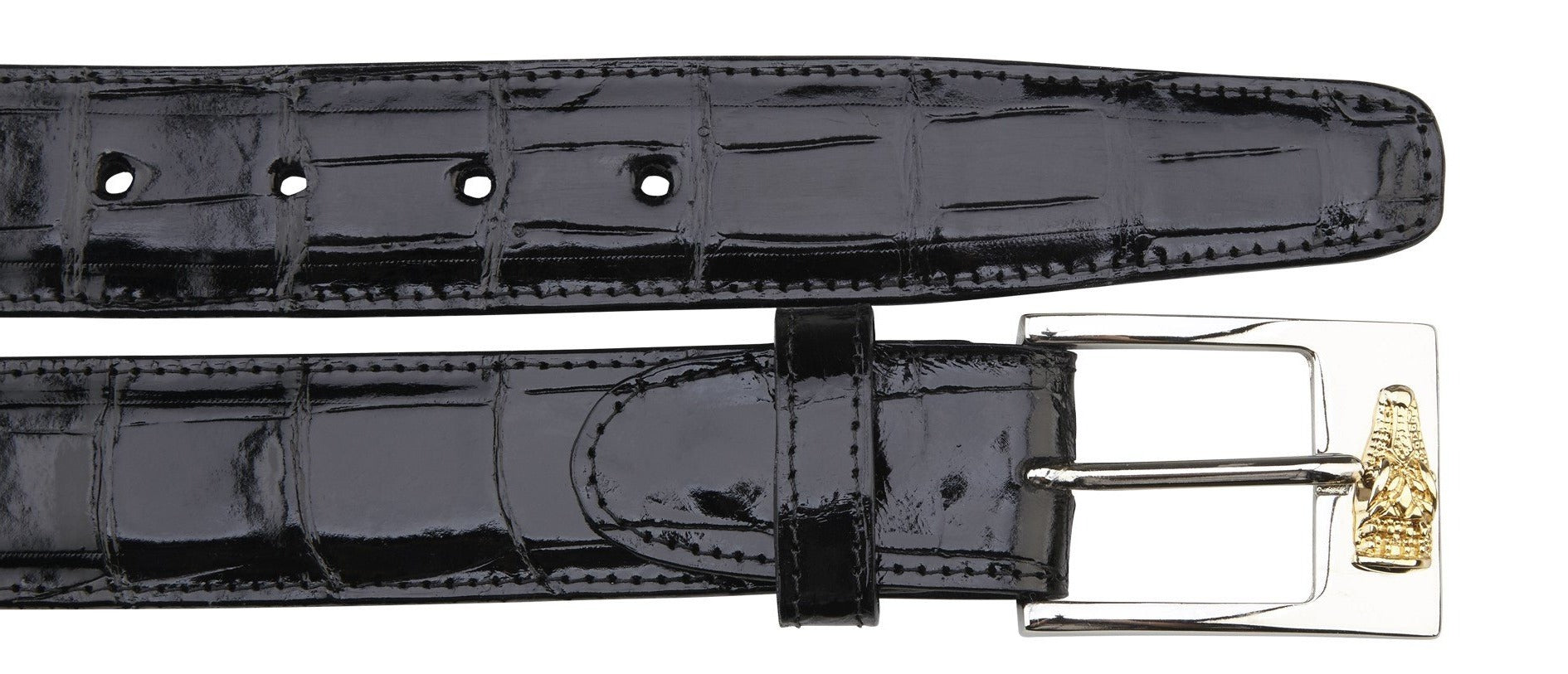Belvedere Genuine Alligator Leather Belts for Men (2008 Collection) - 5 Stylish Colors - Perfect for Business, Casual & Formal Occasions