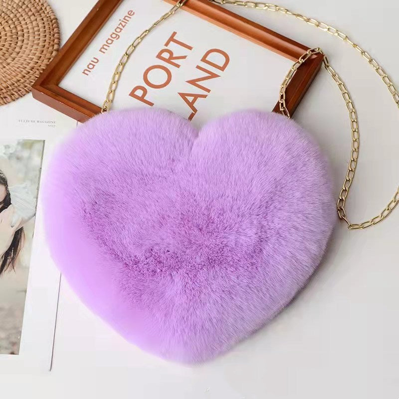 Stylish Plush Chain Shoulder Bags for Women - Elegant Valentine's Day Party Purse | Perfect for Date Nights, Weddings & Special Occasions