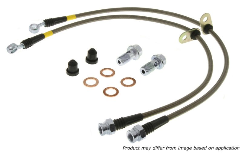 StopTech Stainless Steel Front Brake Lines for Lexus IS300 & SC430 (2001-2008) - High Performance Brake Upgrade for Street & Track Racing