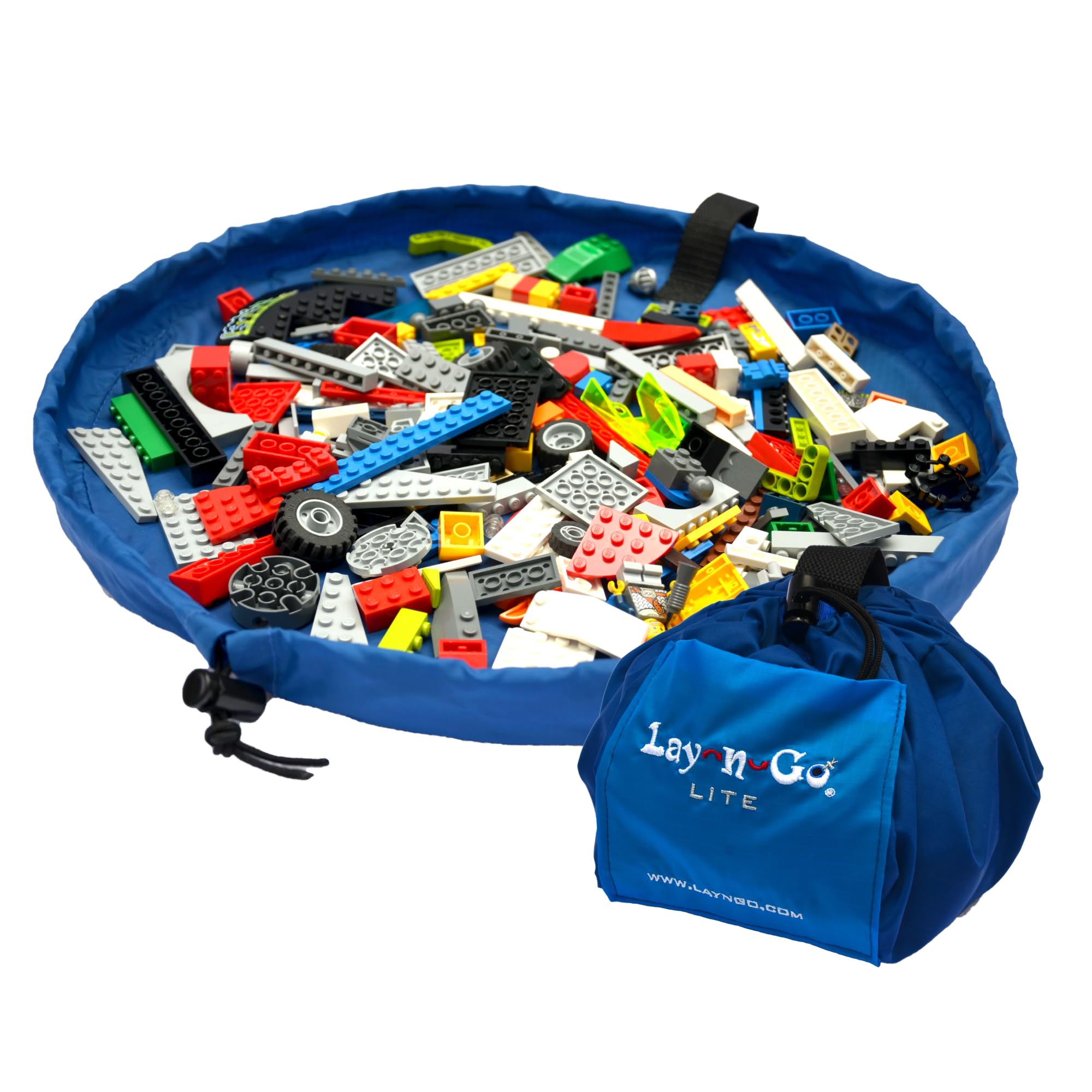 Lay-n-Go 2-in-1 Toy Organizer & Play Mat - Portable for Kids Travel & Home Play