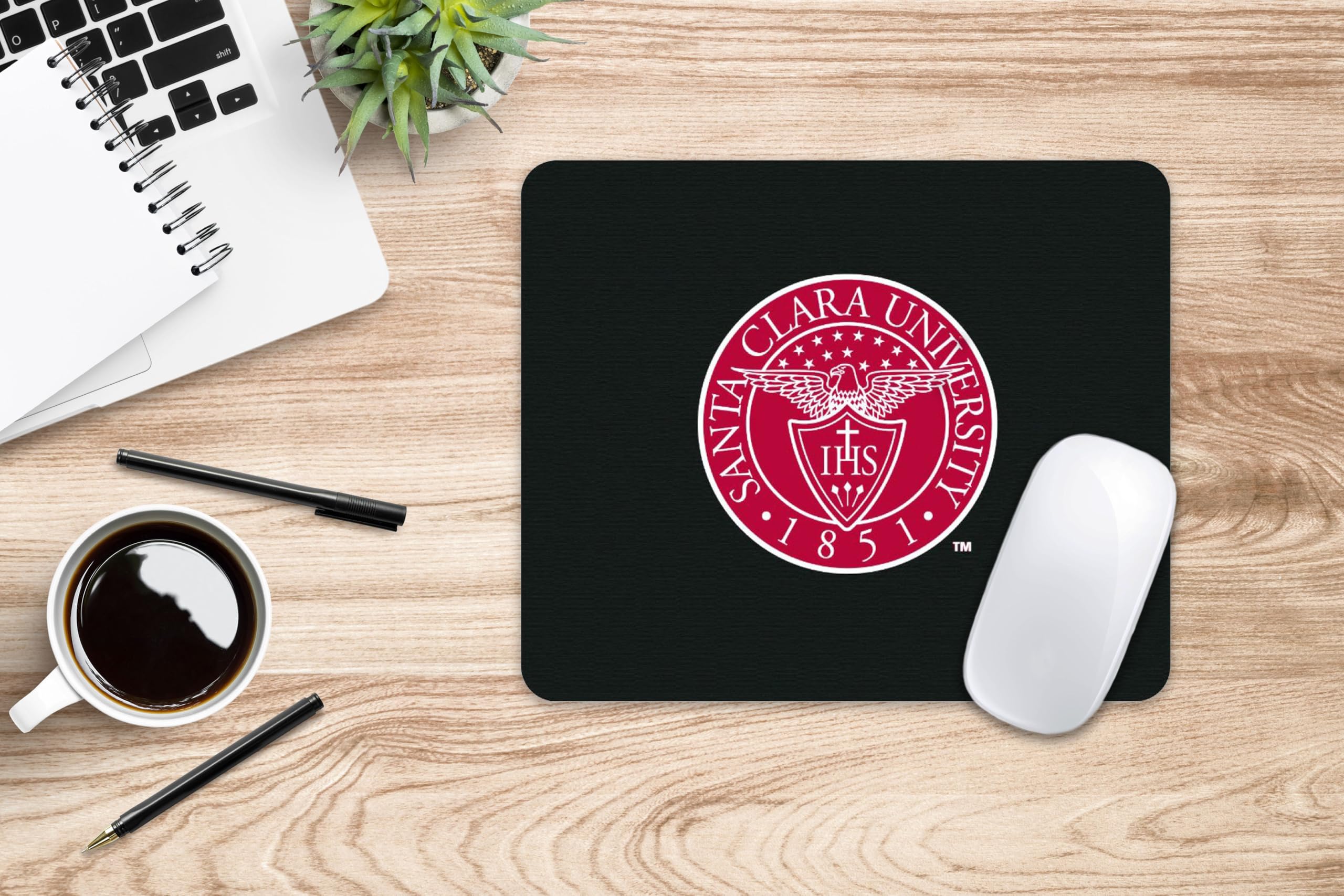 Santa Clara University Themed Mouse Pad - Soft Fabric Gaming & Office Desk Mat with Mascot Design for Students & Fans - Perfect for Work, Study, and Gaming Setups